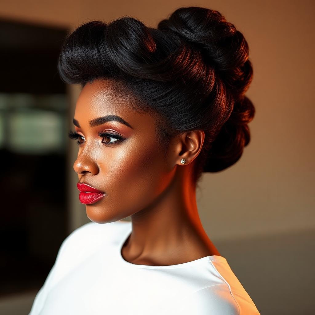 Relaxer Services — Halo Relaxer Updo